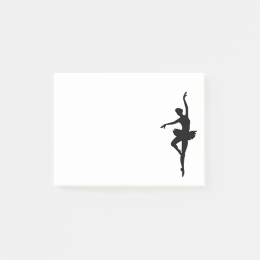 Simple Ballerina Silhouette Post-it® Notes (Voorkant)