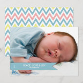 Simple Banner Photo Holiday Kaart (Voorkant / Achterkant)