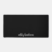 Simple Basic Ajouter le nom Monogramme noir et bla (Recto)