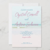 Simple Beach Wedding Invitation (Devant)