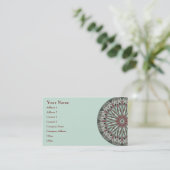 Simple Beauty Mandala - Carte de visite (Debout devant)