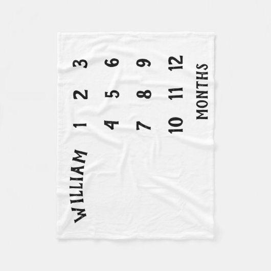 Simple bébé Jalon mensuel couverture bébé (Devant)