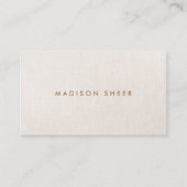 Simple Beige Linen 6 Punch Customer Loyalty (Voorkant)