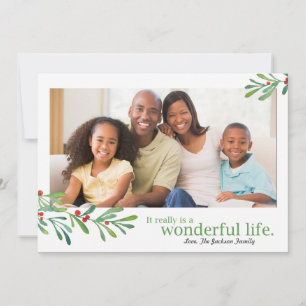 Simple Berries Wonderful Life 1 Foto   Feestdagenkaart