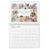 Simple Best Mom Photo Collage Kalender (Feb 2026)