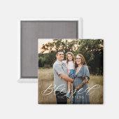 Simple bienheureux Magnet photo personnalisé (Recto/Verso)