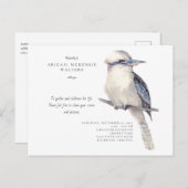 Simple Bird Celebration of Life Invitation (Devant / Derrière)