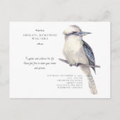 Simple Bird Celebration of Life Invitation (Devant)