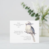 Simple Bird Celebration of Life Invitation (Debout devant)