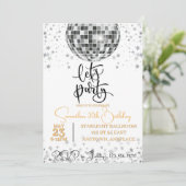 Simple Black and White Fancy Invitation d'annivers (Debout devant)