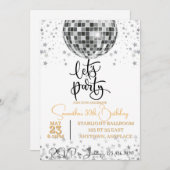 Simple Black and White Fancy Invitation d'annivers (Devant / Derrière)