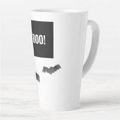 Simple Black Boo Happy Halloween Latte Mok (Rechterhoek)