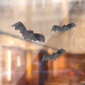 Simple Black Boo Happy Halloween Raamsticker (Vel 2)