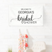 Simple Black Calligraphy Vrijgezellenfeest Spandoek (Insitu)