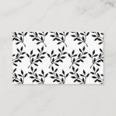 Simple Black Calligraphy Wedding Website Kaart (Achterkant)