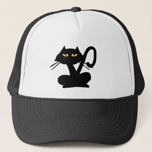 Simple Black Cat-Pet Trucker Pet (Voorkant)