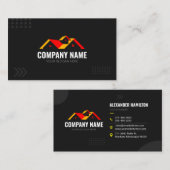 Simple Black Construction Services Visitekaartje (Voorkant / Achterkant)