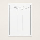 Simple Black Cursive Hair Display Card (Devant)