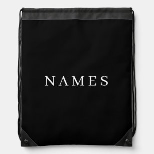 Simple Black Custom Add Your Name Elegant