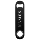 Simple Black Custom Ajouter Votre Nom Élégant (Dos)