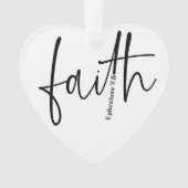 Simple Black Faith Bible Verse Calligraphie Texte (devant)