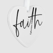 Simple Black Faith Bible Verse Calligraphie Texte (devant)