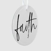 Simple Black Faith Bible Verse Calligraphie Texte (devant)