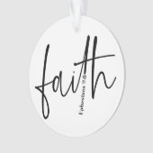 Simple Black Faith Bible Verse Calligraphie Texte (devant)