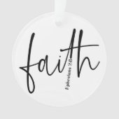 Simple Black Faith Bible Verse Calligraphie Texte (devant)
