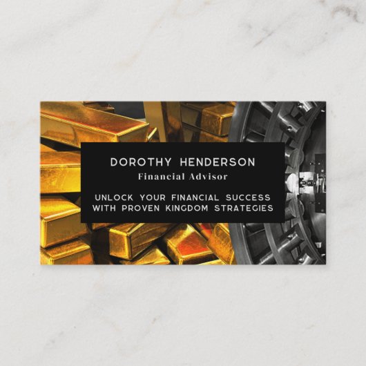 Simple Black Financial Advisor Carte de visite pho (Devant)