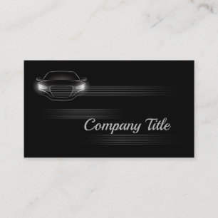 Simple Black Luxury Car Entreprise Carte de visite