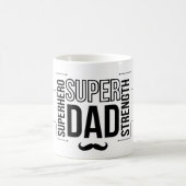 Simple Black Super Papa Mug (Centre)