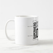 Simple Black Super Papa Mug (Gauche)