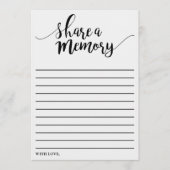 Simple Black & White Deel een Memory Kaart (Voorkant)