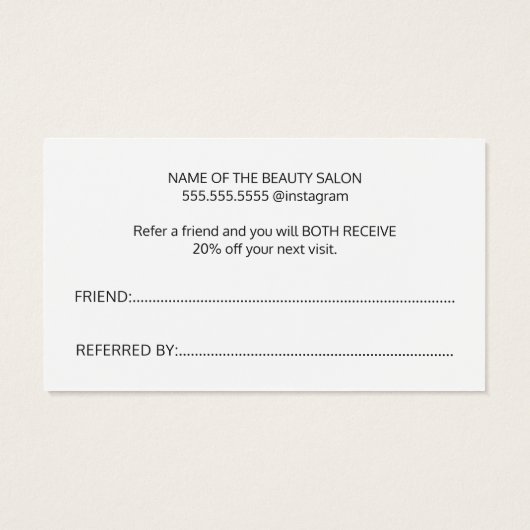 Simple Black White Faux Gold Heart (Dos)