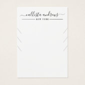 Simple Black White Multiple Ketting Display Kaart (Voorkant)