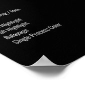 Simple Black White Preislisten Poster (Hoek)