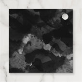 Simple Black White Weddenschap Gift Bedankjes Labels (Achterkant)