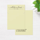 Simple Black Yellow Script Ketting Display Kaart (Bureau)