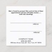 Simple Blanc Ajouter votre logo Carte de référence (Dos)