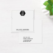 Simple blanc Ajouter votre logo collier carte d'af (Bureau)