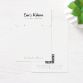 Simple blanc collier noir oreille carte d'affichag (Bureau)