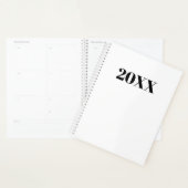 Simple blanc noir moderne typographie année monogr (Devant avec enveloppe)