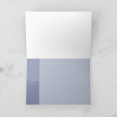 Simple bleu clair Faire-part déplacée (Intérieur)