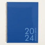 Simple bleu moderne personnalisé<br><div class="desc">Simple,  moderne,  bleu planificateur personnalisé. Art original d'artistes propres illustrations. Veuillez utiliser le bouton Message me ci-dessous pour obtenir de l'aide sur la personnalisation et les demandes spéciales. © Zoe Chapman Design</div>