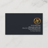 Simple Blue Circuit Board Web Designer Visitekaartje (Achterkant)