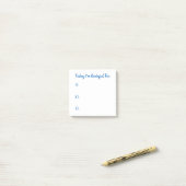 Simple Blue op White Gratitude Post-it® Notes (Op bureau)