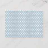 Simple Blue Snowflake Winter Baby shower Registry Informatiekaartje (Achterkant)
