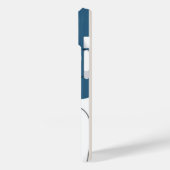 Simple blue white Abstract minimal art Monogram Case-Mate iPhone Case (Achterkant / Links)