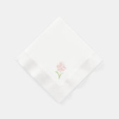 Simple Blush Pink Rose | witte servetten (Hoek)